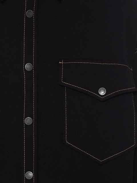 Black Cotton Printed Shirt & Pants, 7 Black Cotton Printed Shirt & Pants, 7