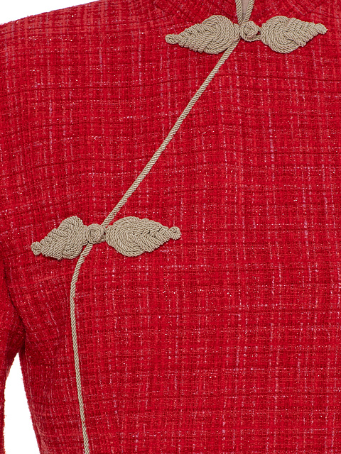 Red Tweed Midi Dress, 3 Red Tweed Midi Dress, 3