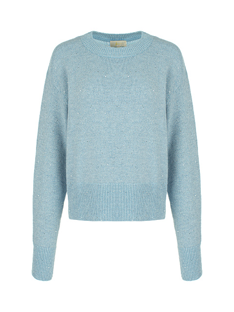 Light Blue Lurex & Sequins Jumper, 1
