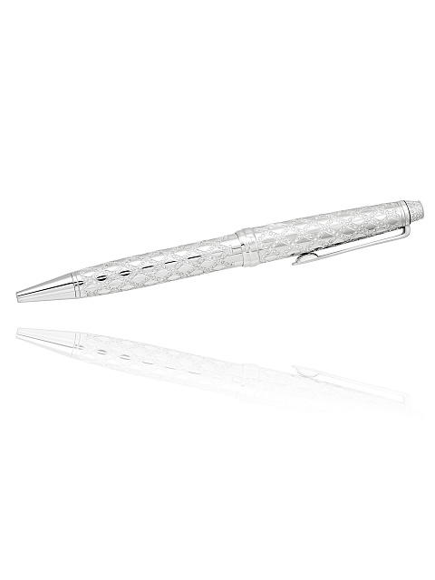 Pen with rhodium plating and diamonds, 1