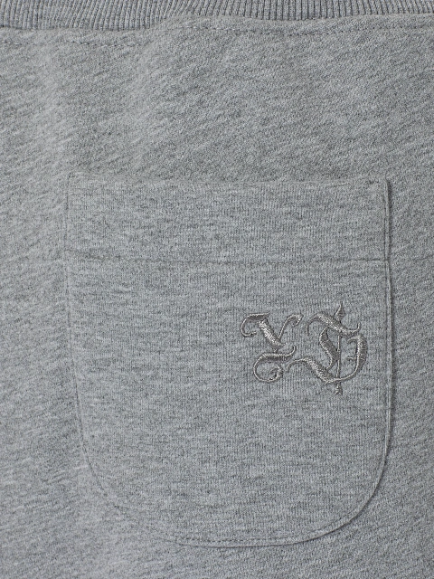 Men's Grey Embroidered Jersey Suit, 6