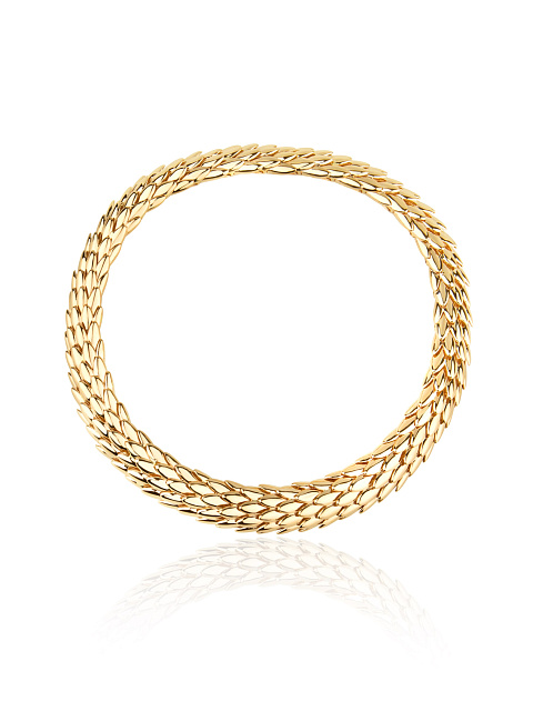 Dragon necklace in yellow gold, 3