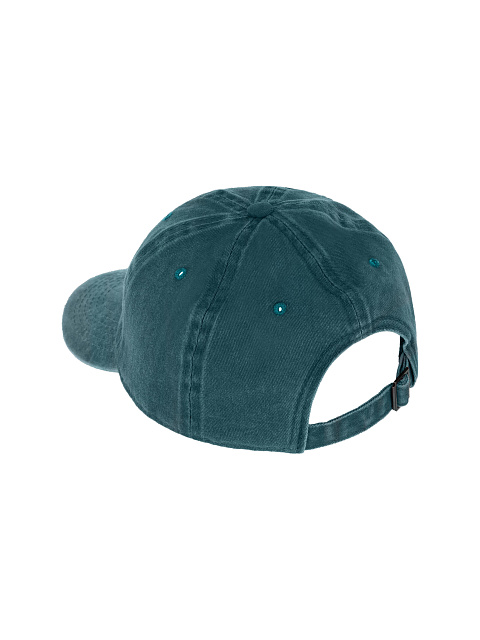Turquoise YD Embroidered Vintage Denim Cap, 3