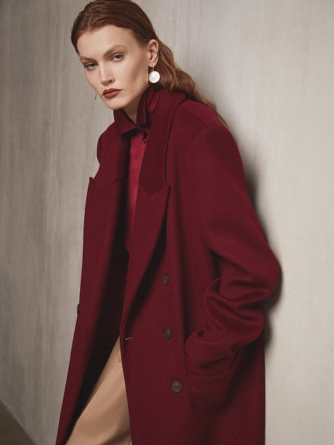 Burgundy oversized blouse, 5