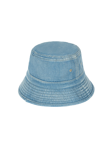 Light Blue Embroidered Bucket Hat, 2