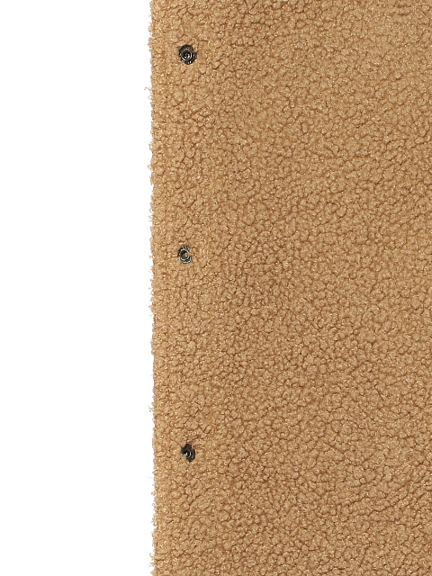 Brown Checked Cropped Faux Fur Lined Shirt, 4