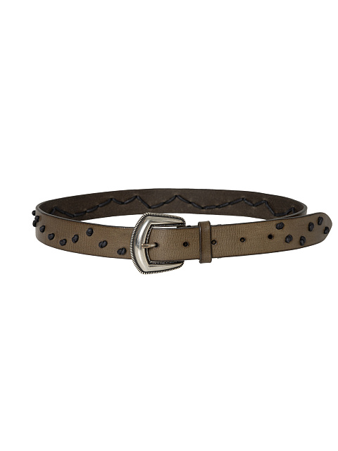 Khaki leather belt, 1