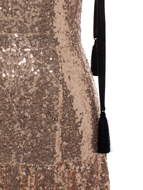 Beige & Gold Sequined Midi Dress, 3 Beige & Gold Sequined Midi Dress, 3