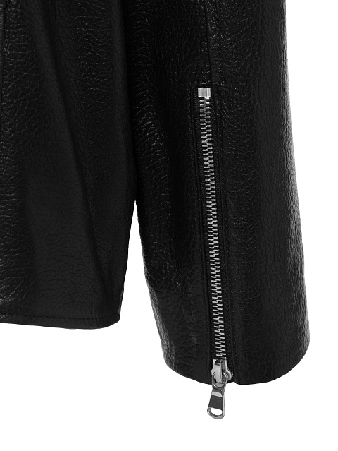 Black Leather Biker Jacket, 4