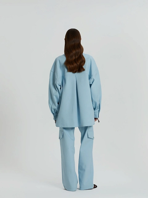 Blue Cotton Printed Shirt & Pants, 8 Blue Cotton Printed Shirt & Pants, 8