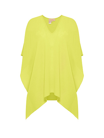Neon Yellow Chiffon Tunic, 1
