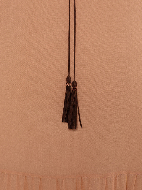 Light Terracota Chiffon Midi Dress, 6 Light Terracota Chiffon Midi Dress, 6