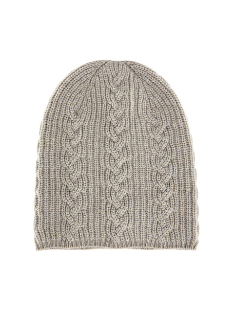 Grey Cashmere Scarf & Hat, 4