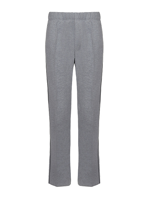 Grey Embroidered Jersey Suit, 3