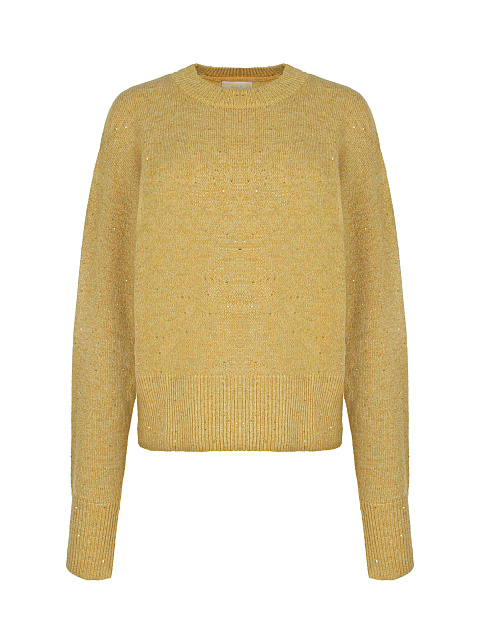 Mustard Yellow Lurex & Sequins Jumper, 1