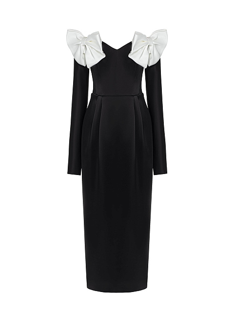Midi dress with bows, 1 Midi dress with bows, 1