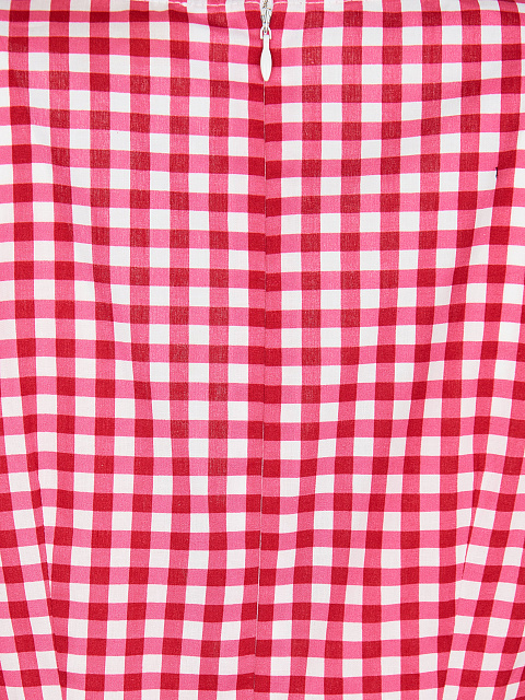 Red Checked Cotton Top & Mini Skirt, 5 Red Checked Cotton Top & Mini Skirt, 5