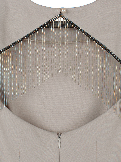 Grey Fringed Mini Dress, 4 Grey Fringed Mini Dress, 4