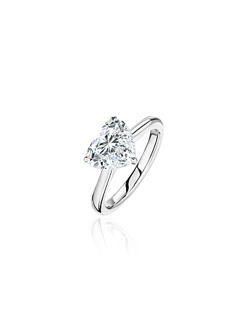 Ring with an LG diamond in a “heart” cut, 1 Ring with an LG diamond in a “heart” cut, 1