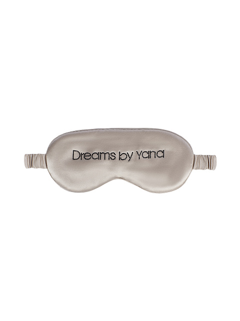 Beige Satin Sleep Mask, 2