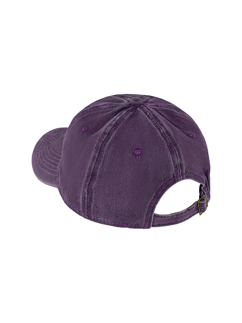 Purple YD Embroidered Denim Cap, 3
