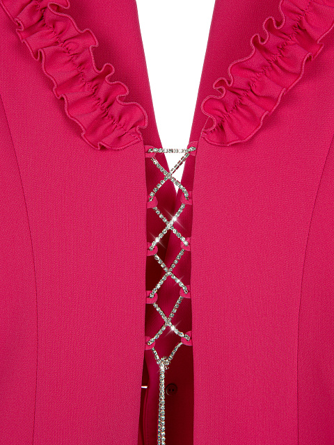 Hot Pink Cut-out Blazer, 4
