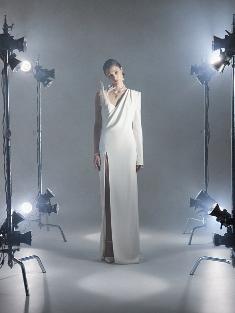 White Dress Made Of Silk And Feathers, 5