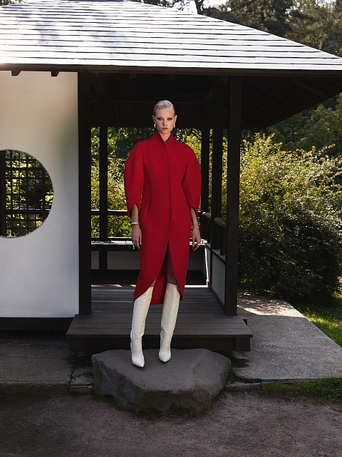 White Leather Stiletto Boots, 7