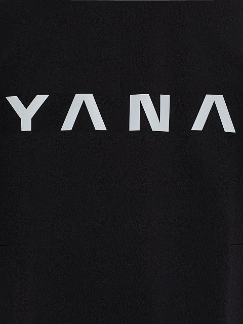 Men's Black Back Print Cotton T-shirt, 3