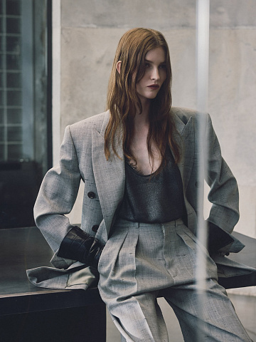 Silver chiffon top, 2