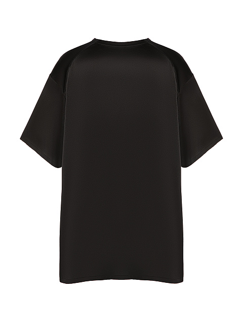 Black silk T-shirt, 2