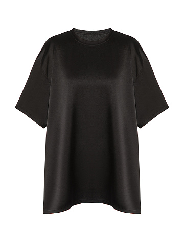 Black silk T-shirt, 1