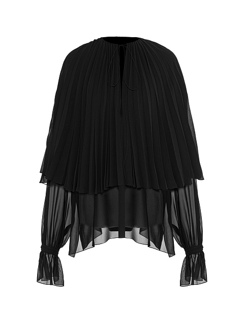 Black chiffon blouse, 1 Black chiffon blouse, 1