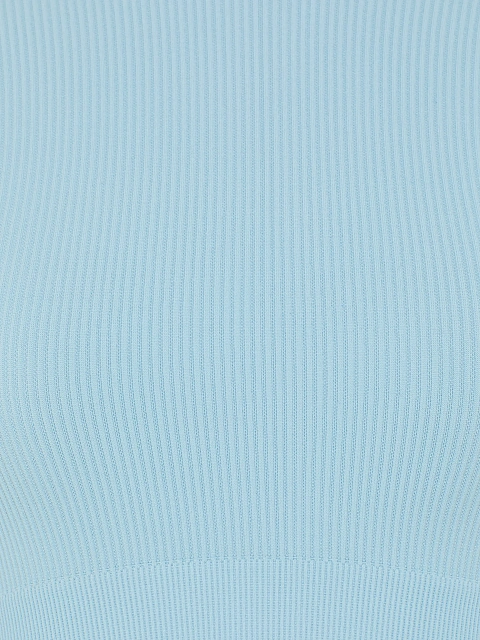 Light Blue Ribbed Jersey Sports Longsleeve, 3