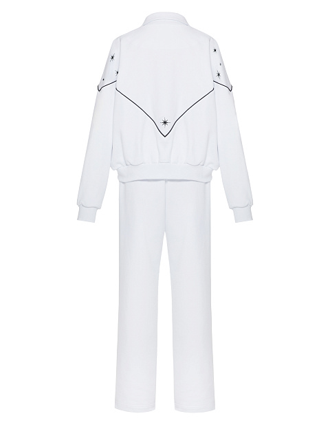 White tracksuit with star embroidery, 2