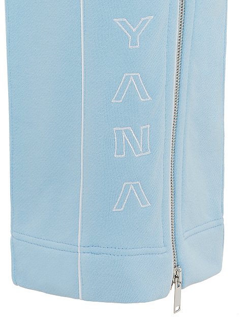 Light Blue & White "Yana" Embroidered Jersey Suit, 6 Light Blue & White "Yana" Embroidered Jersey Suit, 6