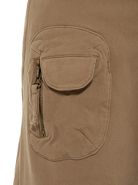 Brown Cotton Cargo Pants, 4