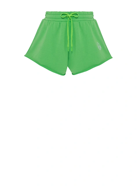 Lime Green Jersey Sweatshirt & Shorts Set, 3 Lime Green Jersey Sweatshirt & Shorts Set, 3