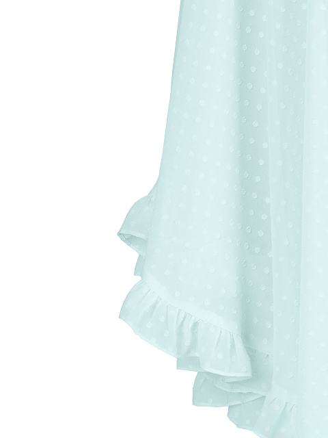 Turquoise Polka-Dot Chiffon Girl's Sundress, 3