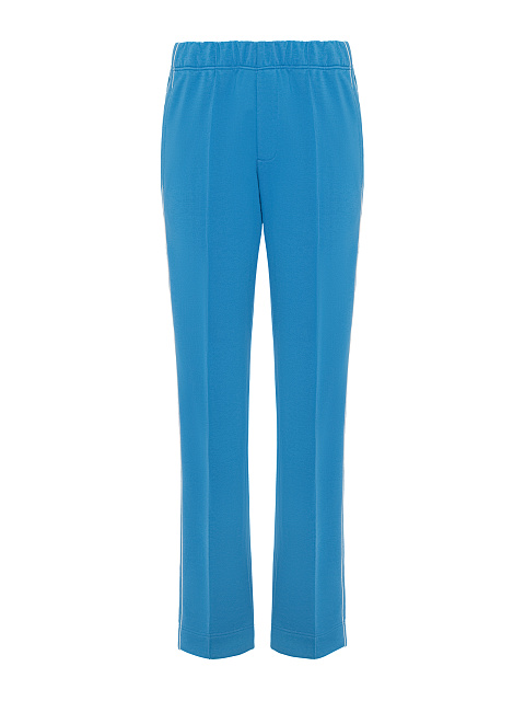 Bright Blue & White "Yana" Embroidered Jersey Suit, 3 Bright Blue & White "Yana" Embroidered Jersey Suit, 3