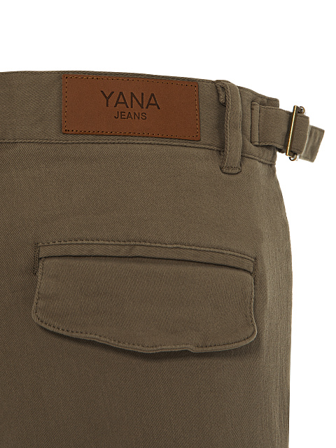 Khaki Cotton Cargo Pants, 5