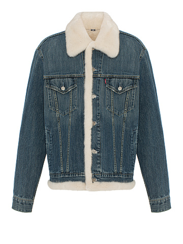 Blue Denim & Mink Fur Jacket, 1