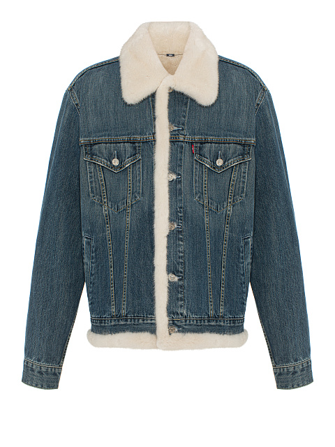 Blue Denim & Mink Fur Jacket, 1