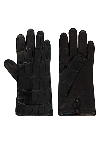 Crocodile leather gloves, 2