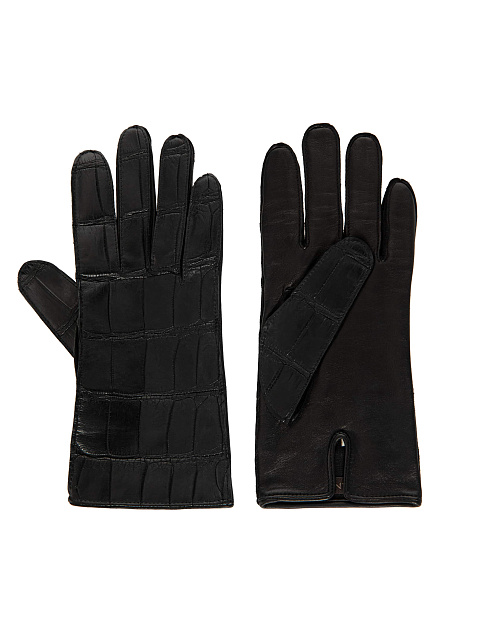 Crocodile leather gloves, 2 Crocodile leather gloves, 2