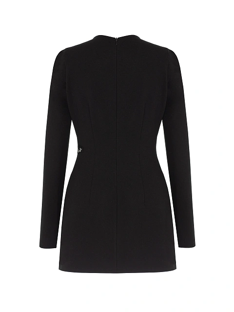 Black mini dress with slits, 2