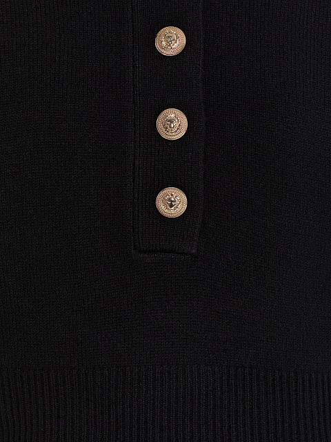 Black merino wool jumper, 3