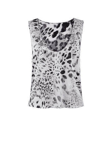 Silk leopard-print top, 1