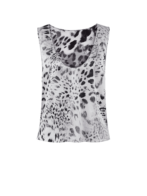 Silk leopard-print top, 1
