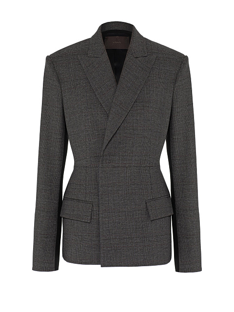 Grey checked blazer, 1